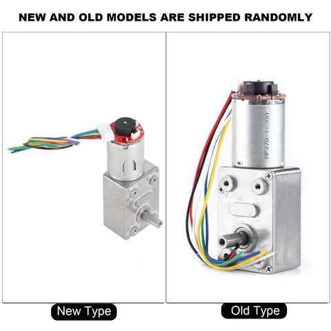 Comparison of new and old types of Gear Reduction Motor, DC 12V High Geared Motor Reduction Motor with Encoder Srong Self Locking