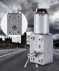 Gear Reduction Motor, DC 12V High Geared Motor Reduction Motor with Encoder Srong Self Locking, Motor Worm, shown on road