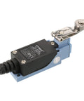 DC 220V 10A Rotary Roller Lever Actuator Enclosed Mini Limit Switch for CNC Mill 3D Printer Door Switch, close-up view