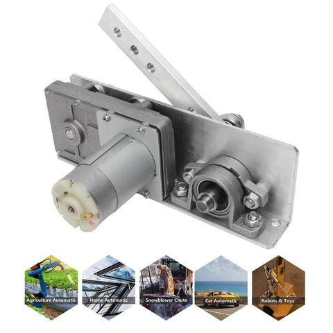 DC 24V Linear Actuator With Reciprocating Motor, 10 To 130 Mm Stroke, 45 Cycles Per Minute, Aluminum Alloy Body, US Plug, 100 To 240V Input, Built For Automation Projects.