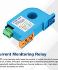Compact DC Current Switch 8 To 35V 0 To 300A Sensing Relay With Adjustable Normally Open Or Normally Closed Output D366 in blue.