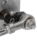 Close-up of DC 24V Linear Actuator with Reciprocating Motor, 10 to 130 mm Stroke, Aluminum Alloy Body, Detail of Connecting Joint