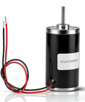 DC Motor, 6V/12V/24V 3500-8000RPM High Speed CWCCW Permanent Magnet DC Motor 31ZY High Power DC Carbon Motor for DIY