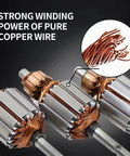 Close-up of High Torque DC Motor 12V/24V Permanent Magnet CW CCW 30W 3500/7000 RPM with copper winding