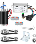 4 Pack High Torque Dc Motor, 3500-7000 RPM, 12 V/24 V Permanent Magnet, Gt2 Synchronous Wheel 8mm Bore Aluminum Timing Pulley