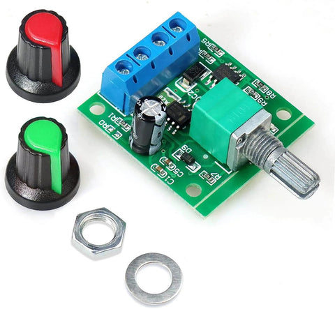 2pcs PWM Low Voltage Motor Speed Controller DC 1.8V 3V 5V 6V 12V 2A 1803BK 1803B Adjustable Driver Switch with knobs