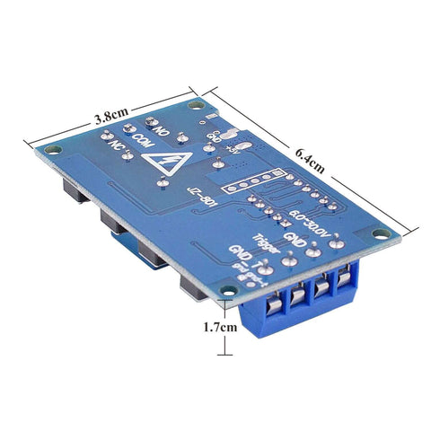 Two Pack DC 6 To 30V Timer Relay Module With Programmable Delay, Cycle Timer, LED Display, 5V Micro USB Power