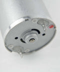 Close-up of 370WG DC Worm Gear Motor 6V DC 30RPM Self-Locking Reversible Reducer Electric Motor showing connection points.