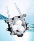 Peristaltic Pump,DC12V Mini Peristaltic Pump for Laboratory Bioengineering G528 32x23mm front view in water flow