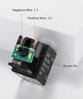 AIRIX 4V210-08 pneumatic solenoid valve with junction box; DC12V, 1/4 in NPT ports, 2-wire coil on green PCB.