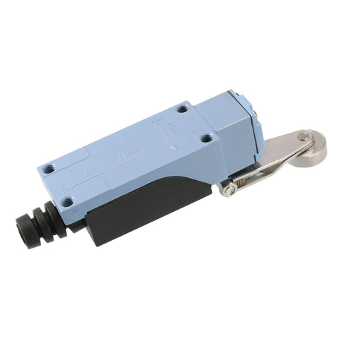 DC 220V 10A Rotary Roller Lever Actuator Enclosed Mini Limit Switch for CNC Mill 3D Printer Door Switch, side view