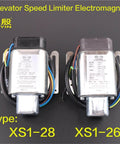 DC 24V Electromagnet for Elevator Speed Limiter Travel Switch XS1-28 Industrial Grade Magnetic Actuator 1 Piece Also Compatible With XS1 26 DC24V Heavy Duty Magnet for Elevator Doors and Industrial Controls High Latch Strength and Reliable Performance showing XS1-28 and XS1-26 units