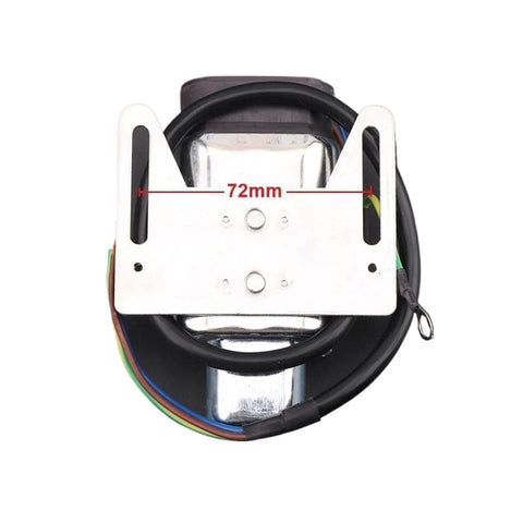 DC 24V Electromagnet for Elevator Speed Limiter Travel Switch XS1-28 with cables and mounting plate, front view