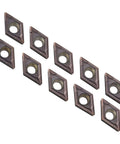 10 Pack DCMT070204-SM carbide indexable inserts for lathe turning and milling pro grade precision for stainless steel