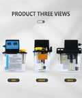 DCR-50 220V Automatic Electromagnetic Lubrication Oil Pump For CNC Engraver Linear Motion System three view angles