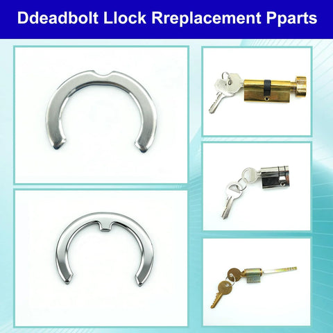 Ultimate 120 Piece Deadlock Plug Retainer Clips Kit For Kwikset And Schlage Locks with keys and lock cylinder parts.