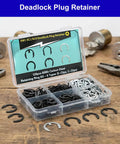 Ultimate 120 Piece Deadlock Plug Retainer Clips Kit For Kwikset And Schlage Locks With KW1 SC1 SC4 Rekey Set, open kit on table