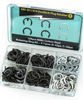 Ultimate 120 Piece Deadlock Plug Retainer Clips Kit for Kwikset and Schlage Locks with KW1 SC1 SC4 Rekey Set in open case