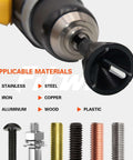 Pro Grade Deburring External Chamfer Tool With Tungsten Carbide Blades, 3 16th to 1 Inch Range, Hex Shank Drill Bit For Metal Rods Bolts Pipes PVC And 3D Printing