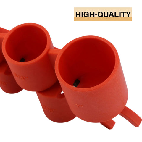 Close-up of Deburring Pipe And Depth Gauge Tool showing size chambers for 1/4 to 1 inch copper, CPVC, PEX pipes; high-quality design