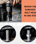 Pro Grade Deburring External Chamfer Tool With Tungsten Carbide Blades, 3 16th to 1 Inch Range, repairing bolt with drill