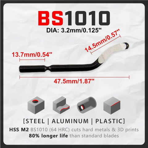 Deburring Tool With Micro Polished Anodized Aluminum Handle And High Speed Steel M2 Blades For Metal PVC Copper Pipe Plastic Resin