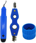 All In One Deburring Tool Kit With 11 High Speed Steel Blades And Storage Handle Includes 2 Copper Pipe Cleaners And Reamer Set Burr Remover Hand Tool For Wood Aluminum Copper And Plastic