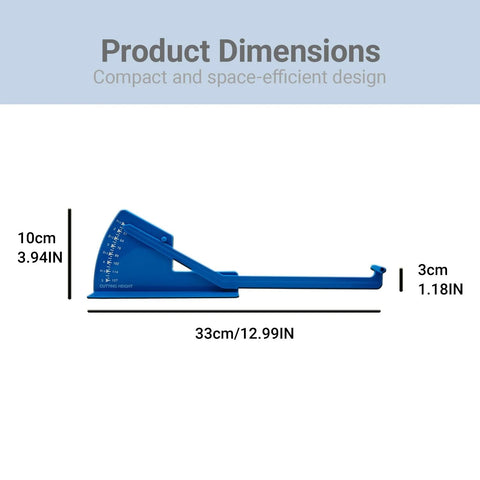 Dimensions of Universal Deck Leveling Gauge For John Deere And Major Mower Brands DIY Friendly Deck Alignment Tool