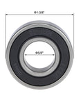 Deep Groove Ball Bearings With Five Eighth Inch Inner Diameter And One And Three Eighths Inch Outer Diameter Eleven Millimeter Bore Double Sealed