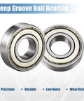 Front view of Beefy Deep Groove Ball Bearing 6003Z With Single Shield 17mm By 35mm By 10mm Chrome Steel Bearings for heavy-duty projects.
