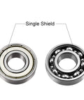 Beefy Deep Groove Ball Bearing 6003Z With Single Shield 17mm By 35mm By 10mm Chrome Steel Bearings Pack Of 1, showing internal view.