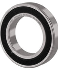 Side view of Two Pack 6009-2RS Deep Groove Ball Bearings 45x75x16mm with double rubber seals, pre-lubricated for immediate use.