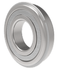KOYO 6200 ZZNR Deep Groove Ball Bearing Single Row 10x30x9mm with dual shields snap ring steel cage, side view