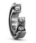 SKF 6217 ZNR C3 deep groove ball bearing 85 mm bore with snap ring retainer, side view of heavy duty industrial machinery component