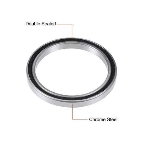 Deep Groove Ball Bearing 80x100x10mm Double Sealed Chrome Steel 6816-2RS Bearing for industrial machinery and automotive use.