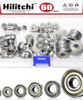 Deep Groove Ball Bearing Assortment Kit, 60 Pieces In 6 Sizes, With Double Shield, Shielded Carbon Steel Bearings For Voron Printer