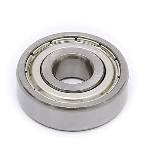 Front view: FKG R8-ZZ deep groove ball bearing, double shields, 1/2 in bore, 1-1/8 in OD, 5/16 in width