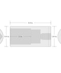 Technical diagram of Deep 1/2 Inch Drive 1-1/16 Inch Deep 6-Point Socket for Hex Fasteners, including dimensions and hex grip.