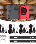 Heavy Duty Hanging Kit for Crawl Space and Basement Dehumidifiers with Anti Vibration Frame and installation accessories
