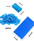 Adjustable Demolding Block Mold Housing Set For Silicone Molds Making Mold Master Kit includes 100 blue blocks and 5x10 inch base