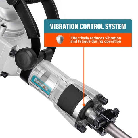 Powerful 1700W Corded Demolition Jack Hammer With 31 Pound Weight Delivers 1900 BPM And 55 Joules Vibration Control System close-up