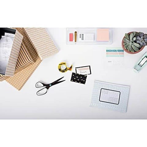 Double Sided Tape For Gift Wrapping And Crafts, 0.50 Inch By 1296 Inch Roll, Two Refill Rolls, Mess Free Permanent Adhesive shown with stationery