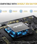 Cordless Detail Sander DeWalt 20V Max Battery Compatible Brushless 12000 OPM circuit board compatibility illustration