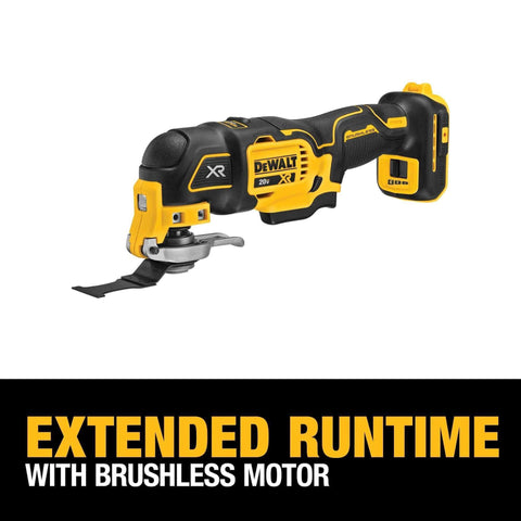 DEWALT 20V MAX XR Cordless Oscillating Multi Tool With Variable Speed Brushless Motor LED Work Light Extended Runtime DCS356B
