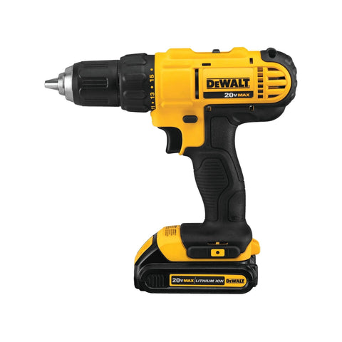 Side view of DEWALT 20V Max cordless drill from the 20V Max Cordless Drill And Impact Driver Combo Kit