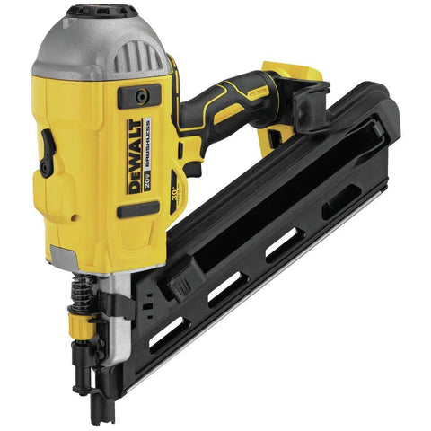 DEWALT 20V MAX XR Framing Nailer delivers cordless, dual-speed power with adjustable depth for precise nail placement