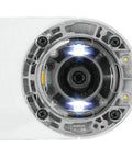 Bottom view of 20V Max XR Cordless Brushless Router with Variable Speed Dual LEDs, showing precise depth adjustment features.