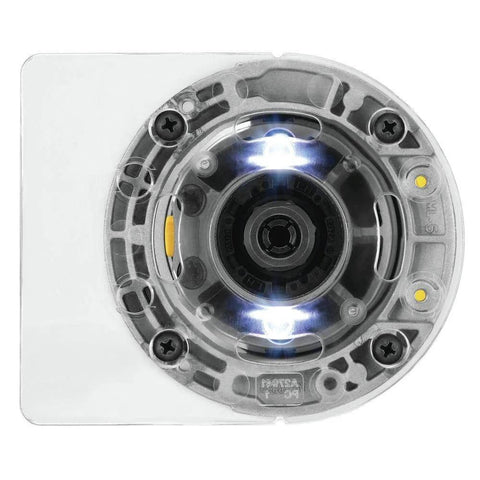 Bottom view of 20V Max XR Cordless Brushless Router with Variable Speed Dual LEDs, showing precise depth adjustment features.