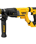 Front view of 20V Max SDS Plus Rotary Hammer with one and one eighth inch capacity and three point zero joules of impact energy