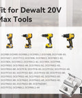 DeWalt Belt Clips 6-Pack Stainless Steel Clip Set With Screws for 20V Power Tools N268241 N086039 Fits DCD980 DCD985